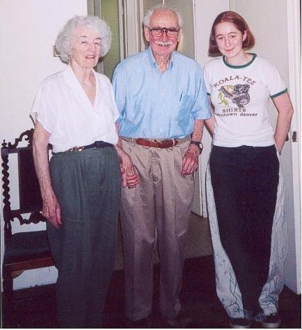 Iona with her grandmother and her husband Hans
