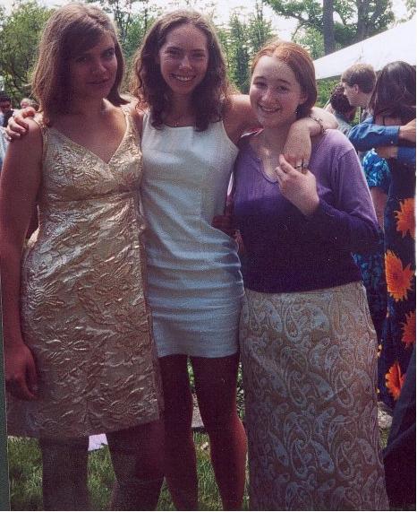 Iona with friends at High Mowing graduation the year before she graduated