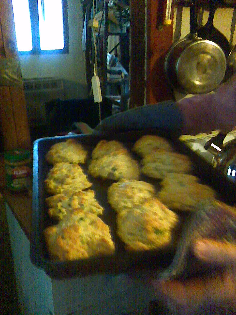 Cheese Scallion Drop Biscuits 4