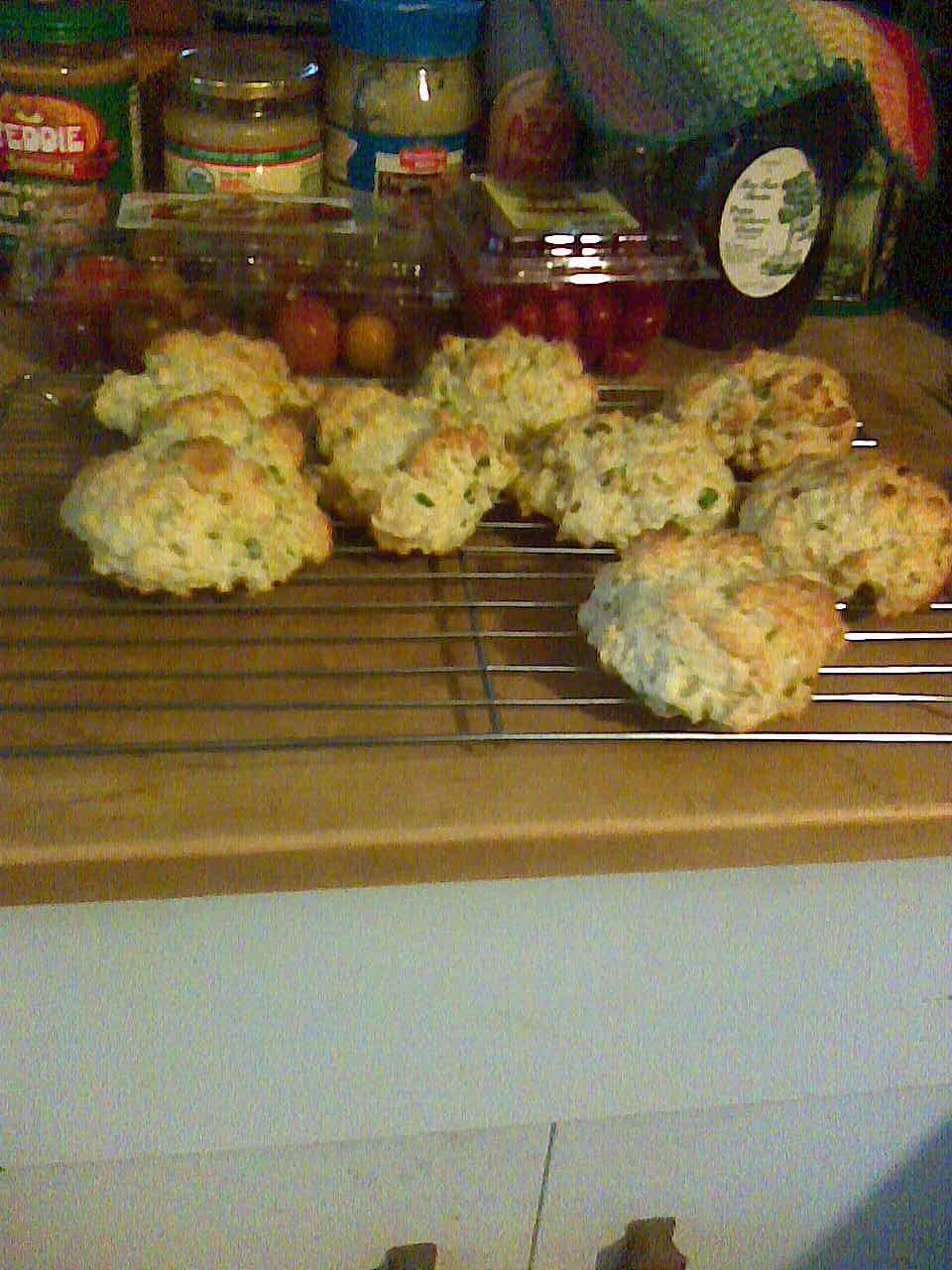 Cheese Scallion Drop Biscuits 1