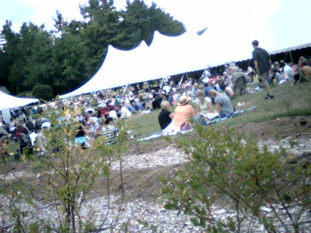 Picnic on the MacDowell Grounds, Jazz Trio Playing in the Tent