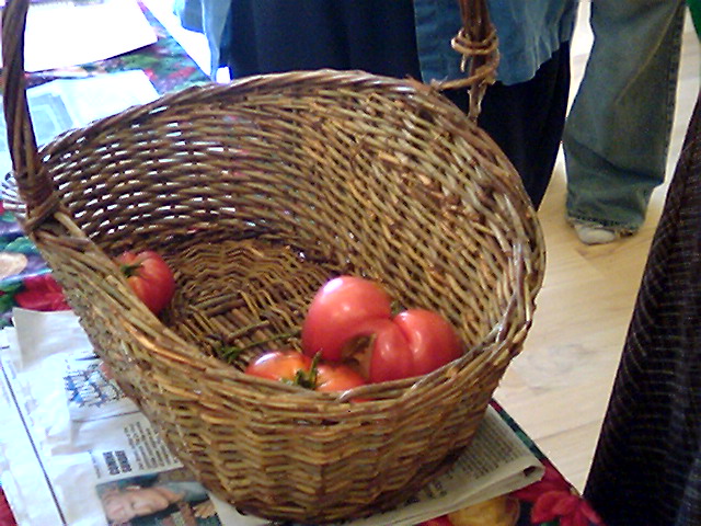 Brandywine Tomato Basket at Meeting