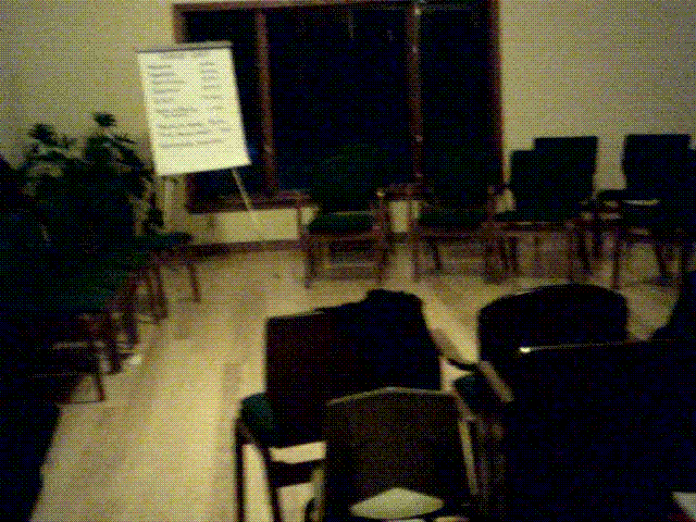 Scenes from the social hour after the last Quaker Quest session